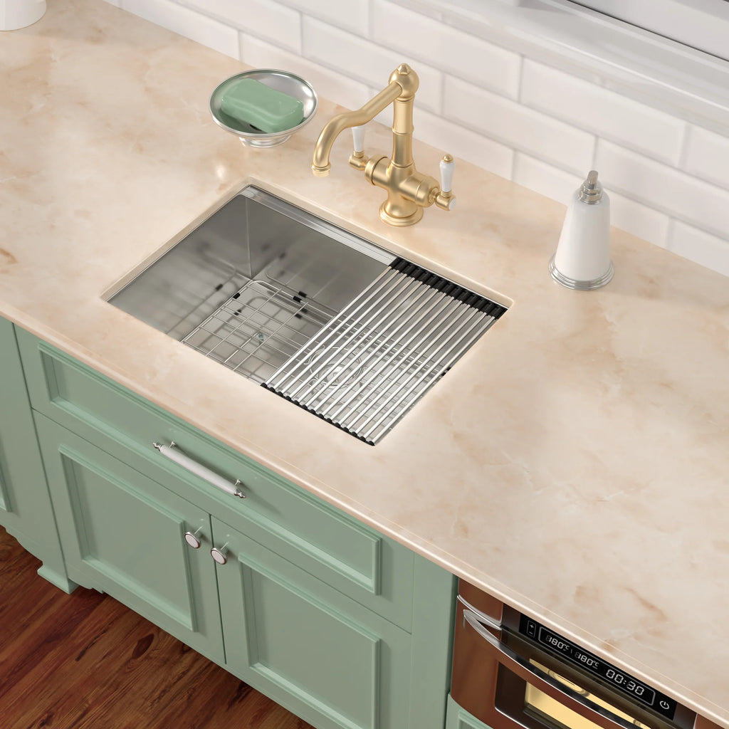 28-inch 16 Gauge Undermount Single Bowl Stainless Steel Kitchen Sink