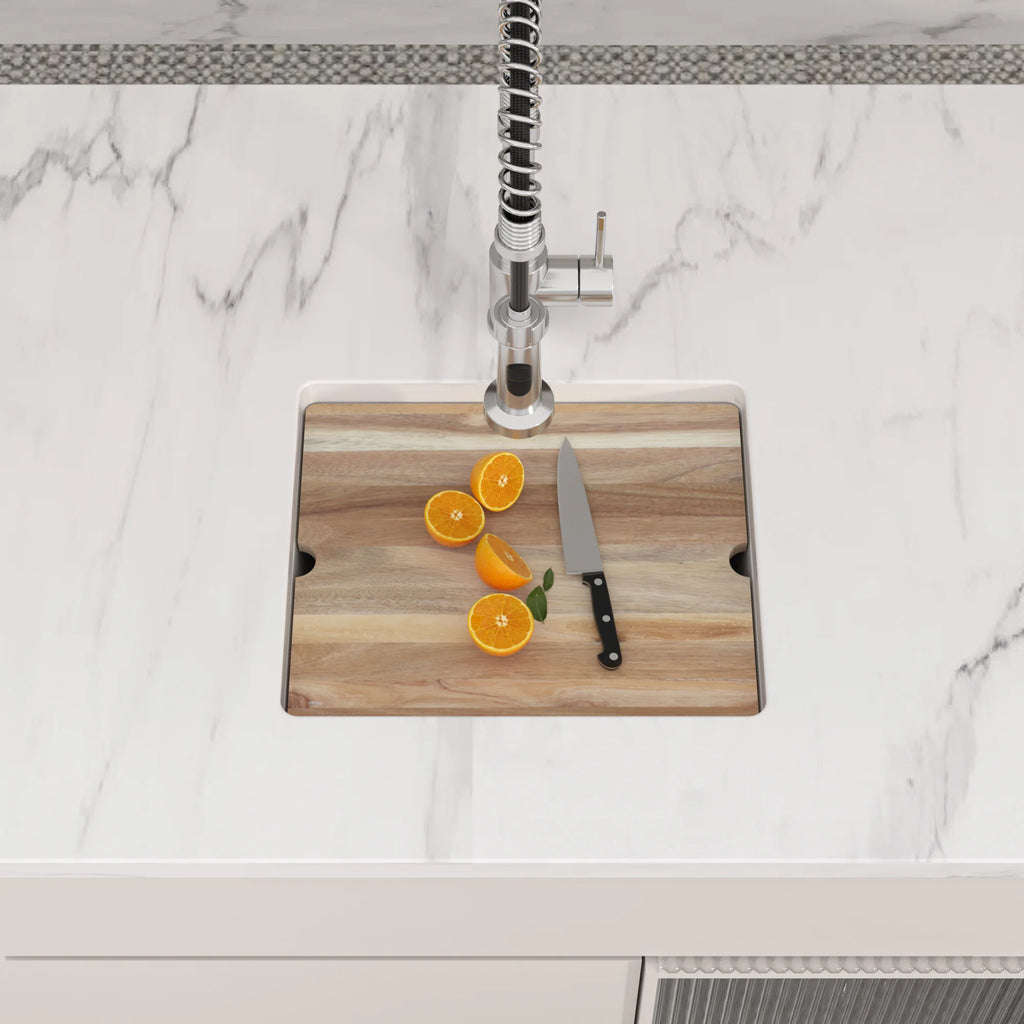 Sarlai Group 21"x18" Quartz Composite Kitchen Sink Black Undermount Ledge Workstation 21 Granite Kitchen Sink