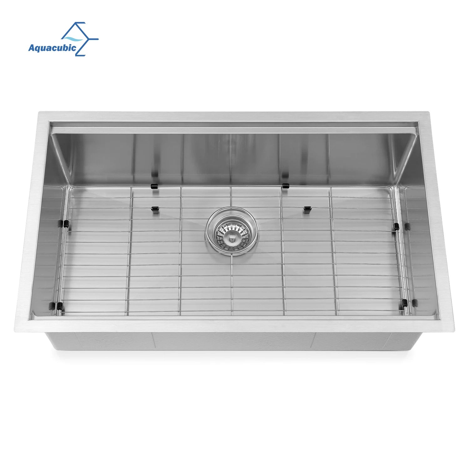 Aquacubic 32"x19" Workstation Cupc Undermount 304 Stainless Steel 16 Gauge Kitchen Sink