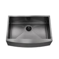 33 Inch Gunmetal Black Apron Front Nano PVD Sinks Handmade Stainless Steel Kitchen Sink