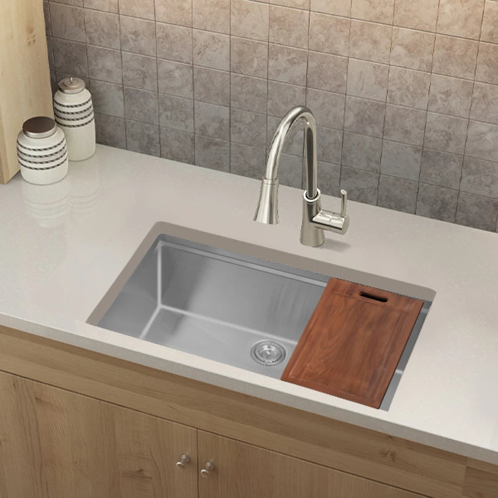 Aquacubic 32"x19" Inch Undermount Workstation 304 Stainless Steel Kitchen Sink Which Free Shipping in American